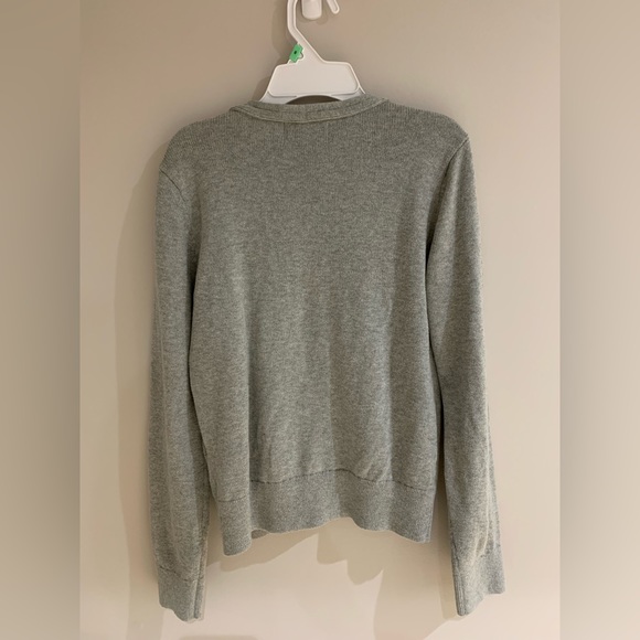 NWOT Old Navy Uniform V-Neck Cardigan Sweater for Girls in Gray - Size XL - Picture 2 of 3